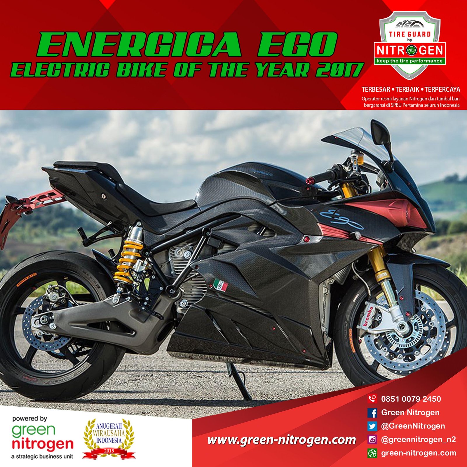 Illustration of Electric Bike Conversion Kit For Energica Ego Bio